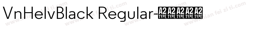 VnHelvBlack Regular字体转换